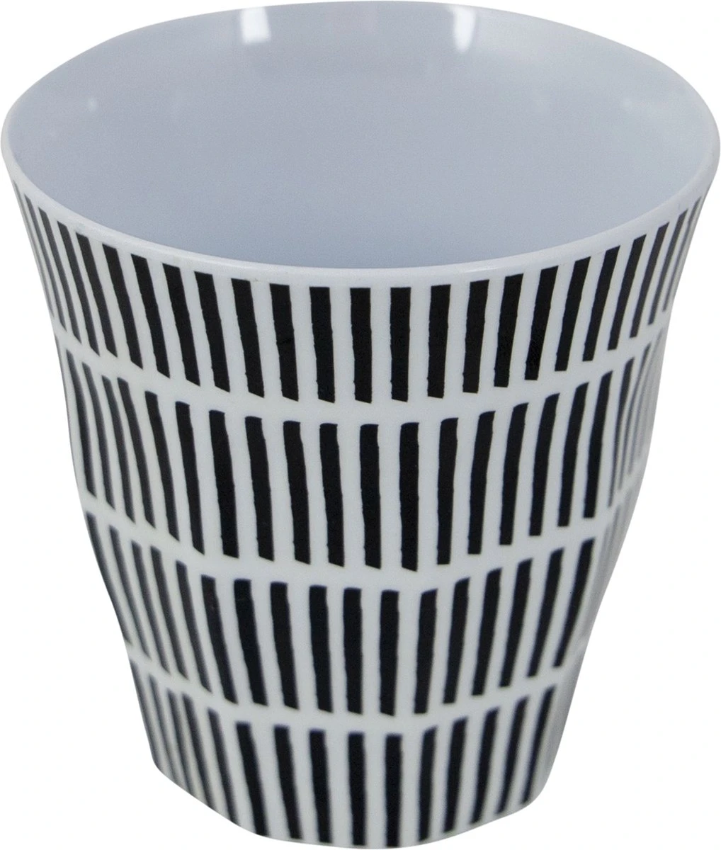 Bo-Camp Servies - Mix & Match - 16 Delig - Zwart/Wit 14 Bo-Camp Servies - Mix & Match - 16 Delig - Zwart/Wit - Afbeelding 12