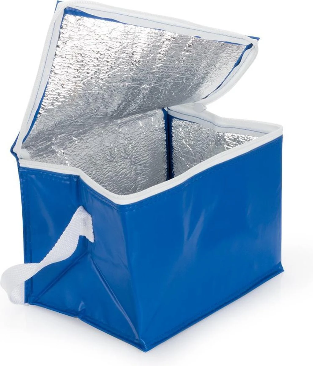 Merkloos PVC Mini Koeltasje | Koeltas Lunch | Compacte Koeltas Blauw | Koeltasje Voor 6 Blikjes 3 Merkloos PVC Mini Koeltasje | Koeltas Lunch | Compacte Koeltas Blauw | Koeltasje Voor 6 Blikjes