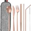 House Of Husk Reisbestek - Reis Bestekset - Chopsticks - Metalen Rietjes Met Borstel - Lepel - Vaatwasserbestendig - RVS - 7 Delig - Rose Goud 1 House Of Husk Reisbestek - Reis Bestekset - Chopsticks - Metalen Rietjes Met Borstel - Lepel - Vaatwasserbestendig - RVS - 7 Delig - Rose Goud -Buitenkampeer Winkel 1027x1200 3