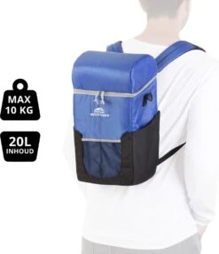 Dutch Mountains Koeltas Rugzak | Cooler Backpack 20 Liter | Picknicktas | Lunchtas | Koelrugzak | Strandtas | Blauw -Buitenkampeer Winkel 1031x1200 2
