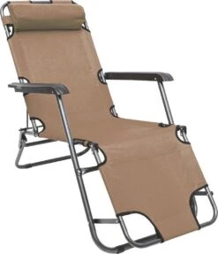 Ligstoel Opvouwbaar 155x60cm - Lichte Ligbed Relaxstoel Tuinstoel Campingstoel Strandstoel -Buitenkampeer Winkel 1033x1200