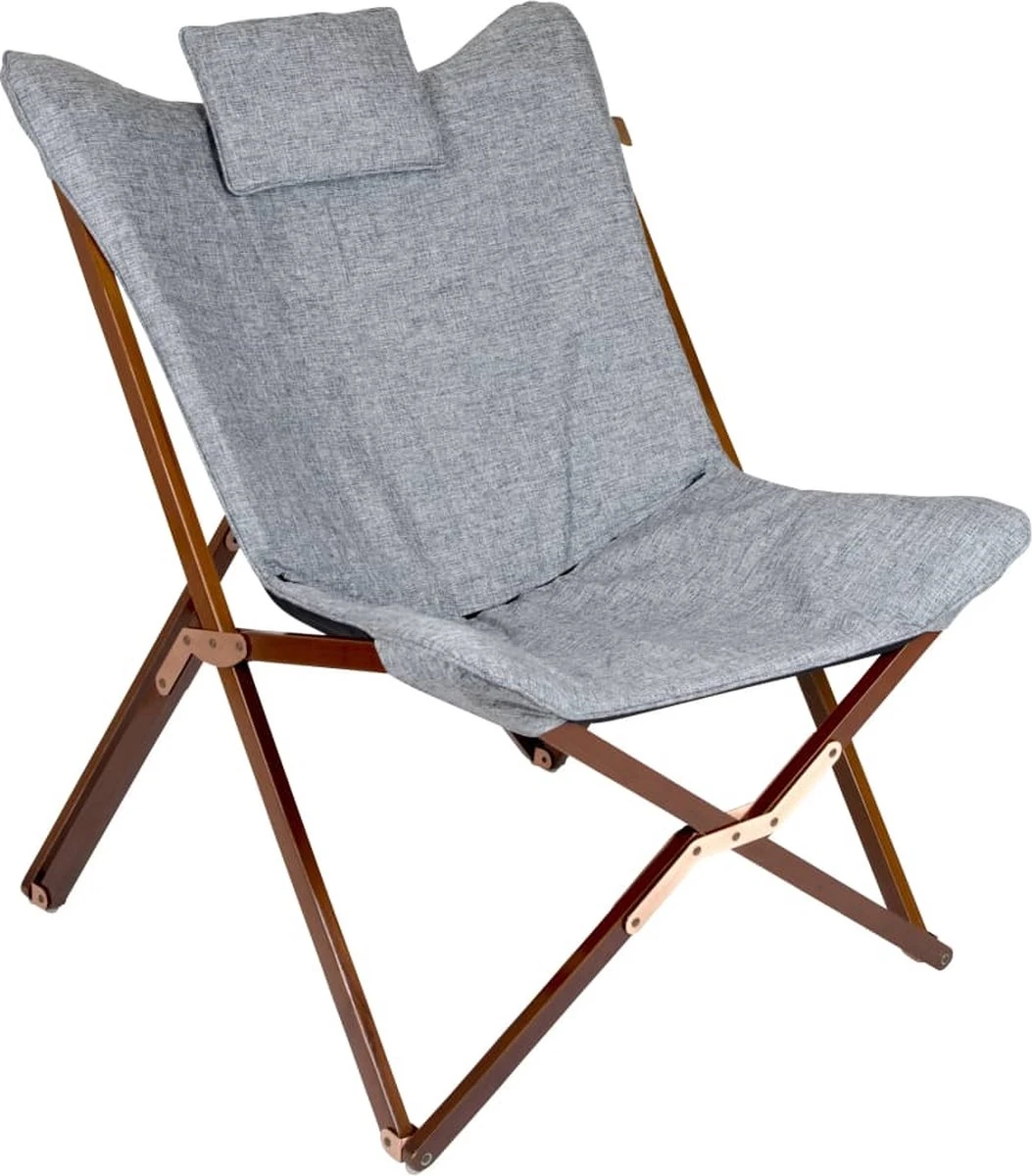 Bo-Camp - Urban Outdoor - Relaxstoel - Bloomsbury - L - Oxford Polyester - Grijs 3 Bo-Camp - Urban Outdoor - Relaxstoel - Bloomsbury - L - Oxford Polyester - Grijs