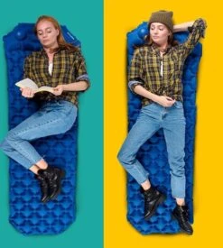 TRVLMORE Slaapmat - Zelfopblazend - 1 Persoons - Ingebouwde Pomp En Kussen - Blauw -Buitenkampeer Winkel 1076x1200 2