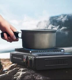 IBright Draagbare Camping Kooktoestel - Gasbrander - 1 Pits Gaspit - Elektrische Ontsteking - 2900 Watt - Met Koffer - Zwart -Buitenkampeer Winkel 1086x1200 1