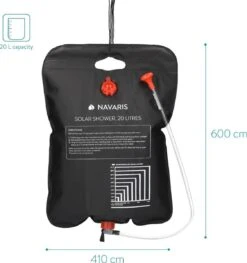 Navaris Campingdouche Op Zonne-energie - 20 Liter - Verwarmbare Camping Douchezak Met Douchekop, Slang En Kraan - Ideaal Voor Reizen En Kamperen 13 Navaris Campingdouche Op Zonne-energie - 20 Liter - Verwarmbare Camping Douchezak Met Douchekop, Slang En Kraan - Ideaal Voor Reizen En Kamperen -Buitenkampeer Winkel 1126x1200 2