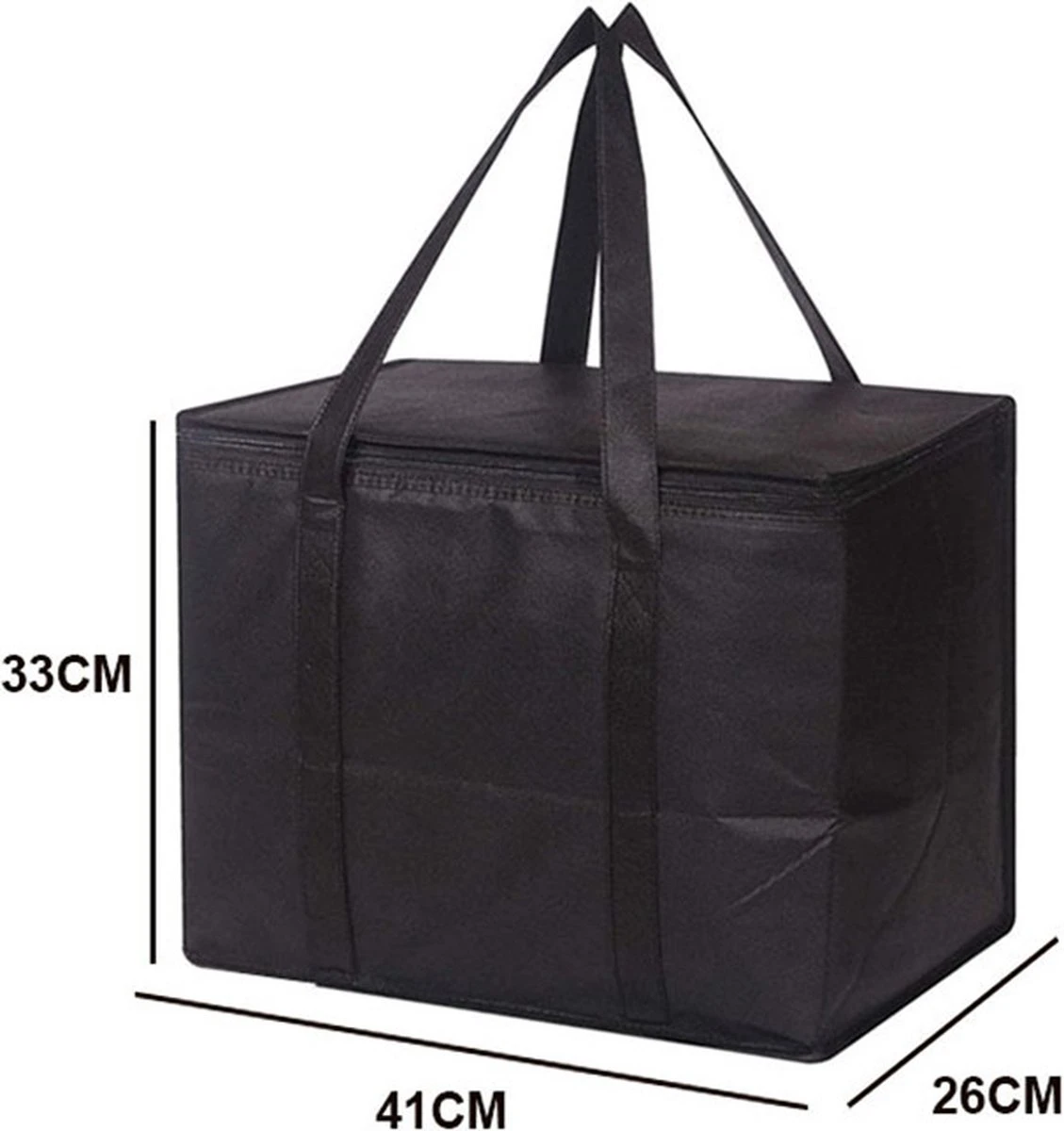 Merkloos 2 Stuks Geïsoleerde Koeltas Met Bodemplaat - Zwart 7 Merkloos 2 Stuks Geïsoleerde Koeltas Met Bodemplaat - Zwart - Afbeelding 5