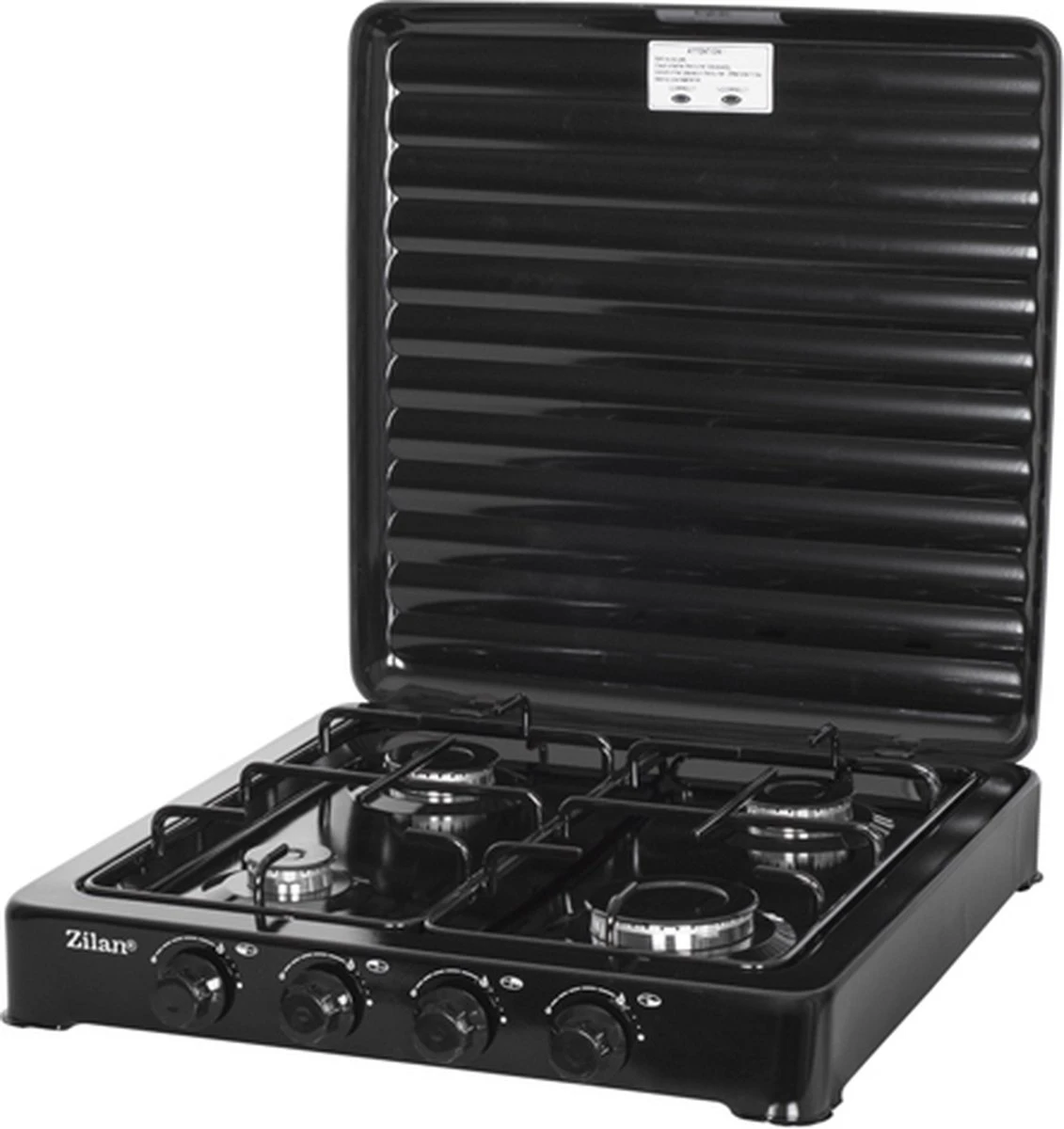 Zilan - Gas Kooktoestel 4 Pits - Campingkooktoestel - Gaskookplaat - Zwart 9 Zilan - Gas Kooktoestel 4 Pits - Campingkooktoestel - Gaskookplaat - Zwart - Afbeelding 7
