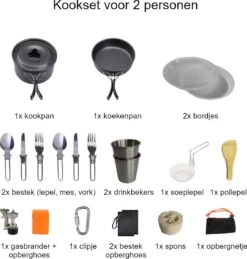 Hikr® Camping Pannenset - Complete 22-delige Kookset - Lichtgewicht - Kookgerei Servies - Outdoor - BPA-vrij - Keukengerei Set -Buitenkampeer Winkel 1144x1200 1