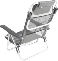 Bo-Camp Beach Chair - Monaco - Aluminium - Grijs -Buitenkampeer Winkel 1149x1200