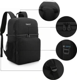 Koeltas Rugzak (28L) - Geschikt Voor 16 Blikjes - Lunchtas Voor Dames En Heren - Zwart 16 Koeltas Rugzak (28L) - Geschikt Voor 16 Blikjes - Lunchtas Voor Dames En Heren - Zwart -Buitenkampeer Winkel 1152x1200 2