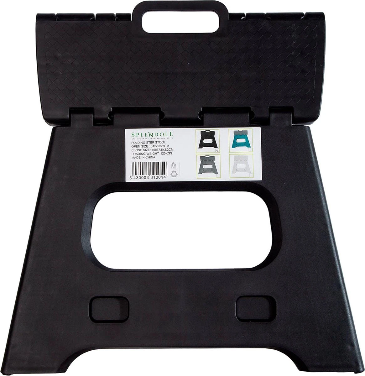 Splendole Opstapje Inklapbaar Caravanopstapje - Opvouwbaar - 120 Kg - 27 Cm Krukje Zwart 7 Splendole Opstapje Inklapbaar Caravanopstapje - Opvouwbaar - 120 Kg - 27 Cm Krukje Zwart - Afbeelding 5