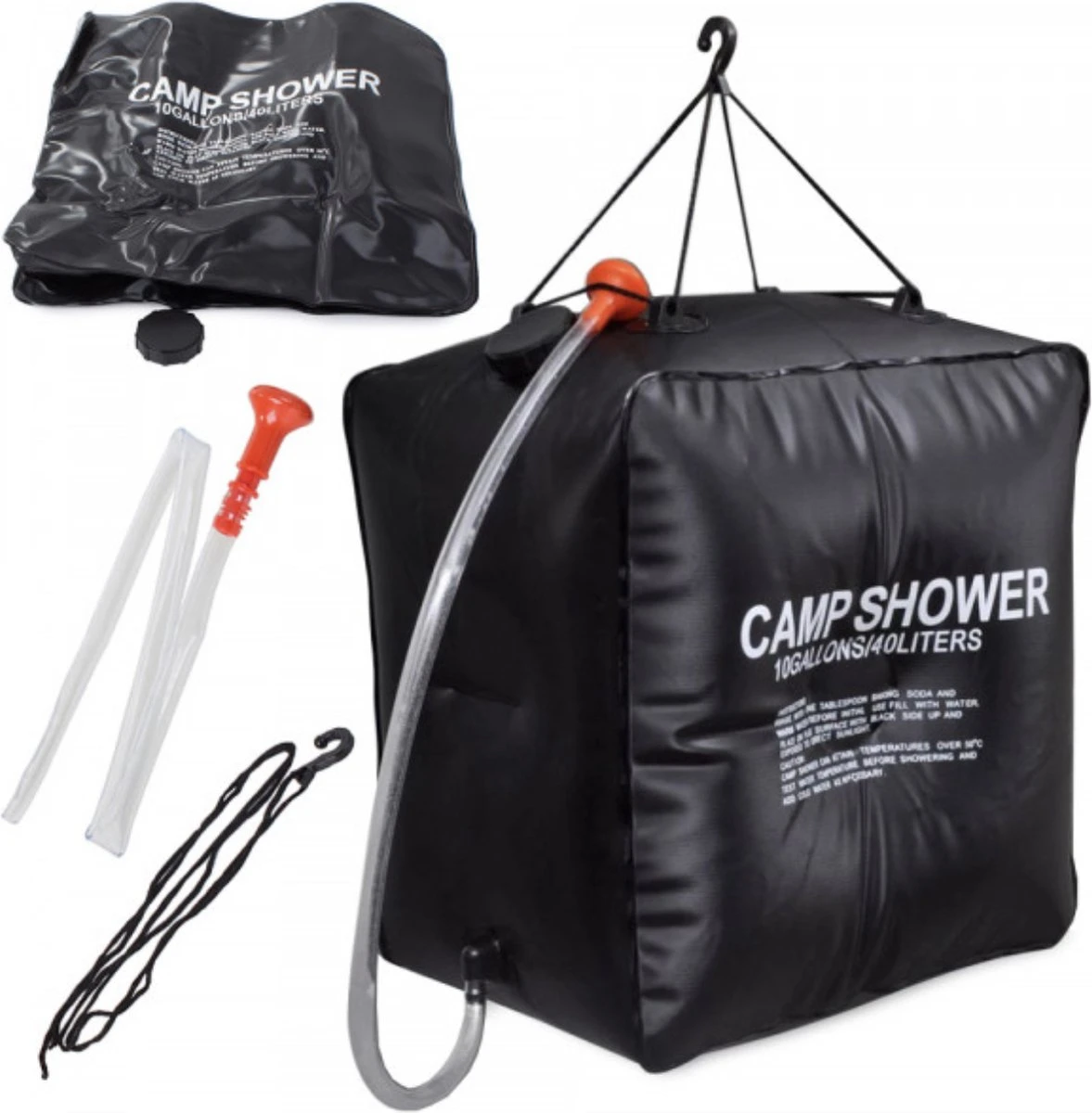 Merkloos Buitendouche Solar - Camping Douche - Solar Buitendouche - Buitendouche Met Warm Water - Zonnedouche - Draagbare Douche - Douchezak 40L 3 Merkloos Buitendouche Solar - Camping Douche - Solar Buitendouche - Buitendouche Met Warm Water - Zonnedouche - Draagbare Douche - Douchezak 40L