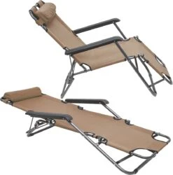 Ligstoel Opvouwbaar 155x60cm - Lichte Ligbed Relaxstoel Tuinstoel Campingstoel Strandstoel -Buitenkampeer Winkel 1186x1200