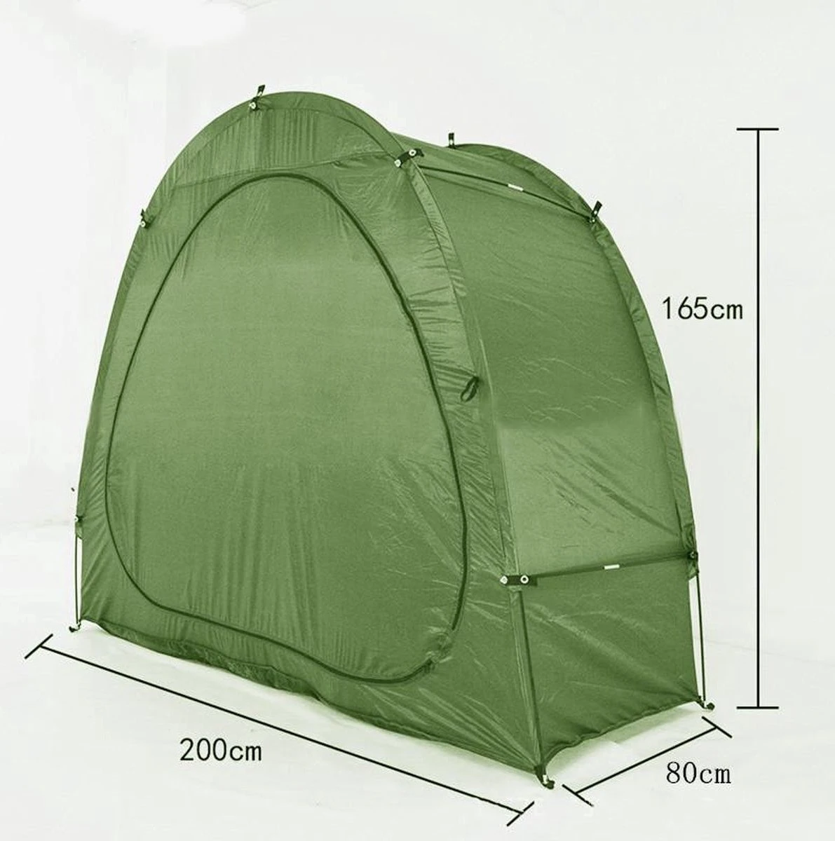 Merkloos Fietstent, Beschermhoes Fietsenschuur, Tent Voor Camping In De Open Lucht-groen 200*80*165CM 6 Merkloos Fietstent, Beschermhoes Fietsenschuur, Tent Voor Camping In De Open Lucht-groen 200*80*165CM - Afbeelding 4