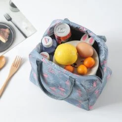 Koeltas - Lunchtas - Volwassenen En Kinderen - Compact & Handig: Zomer - Picknick -School - Lunch - Werk - Grijs Flamingo 22 Koeltas - Lunchtas - Volwassenen En Kinderen - Compact & Handig: Zomer - Picknick -School - Lunch - Werk - Grijs Flamingo -Buitenkampeer Winkel 1193x1200