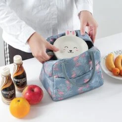 Koeltas - Lunchtas - Volwassenen En Kinderen - Compact & Handig: Zomer - Picknick -School - Lunch - Werk - Grijs Flamingo 23 Koeltas - Lunchtas - Volwassenen En Kinderen - Compact & Handig: Zomer - Picknick -School - Lunch - Werk - Grijs Flamingo -Buitenkampeer Winkel 1198x1200 4