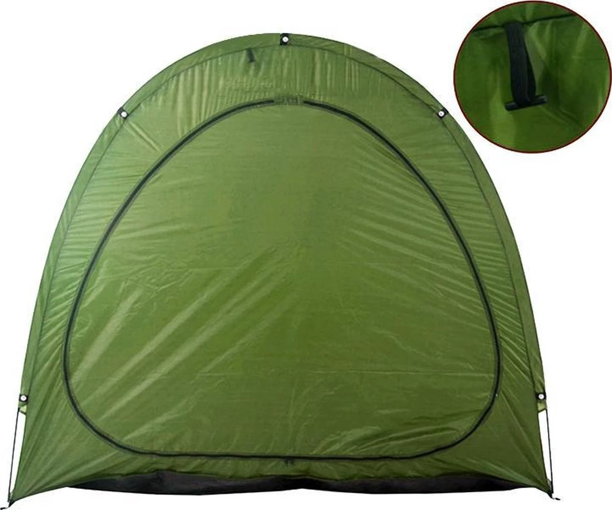Merkloos Fietstent, Beschermhoes Fietsenschuur, Tent Voor Camping In De Open Lucht-groen 200*80*165CM 5 Merkloos Fietstent, Beschermhoes Fietsenschuur, Tent Voor Camping In De Open Lucht-groen 200*80*165CM - Afbeelding 3