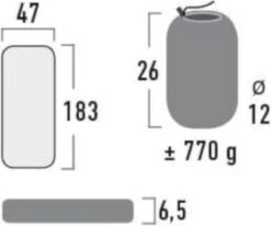 High Peak Tulsa Slaapmat - Donkergrijs -Buitenkampeer Winkel 1200x1000 7