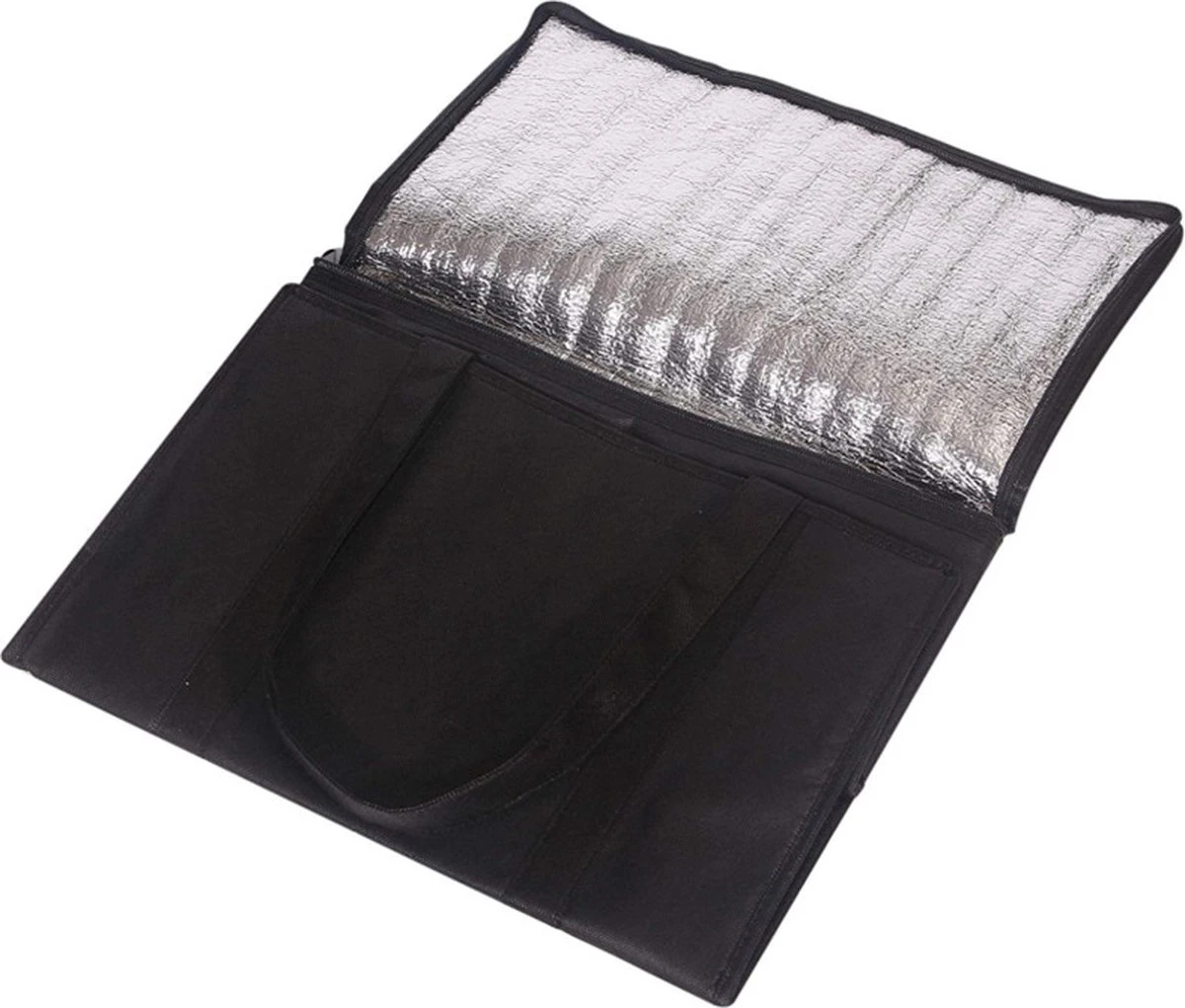 Merkloos 2 Stuks Geïsoleerde Koeltas Met Bodemplaat - Zwart 4 Merkloos 2 Stuks Geïsoleerde Koeltas Met Bodemplaat - Zwart - Afbeelding 2