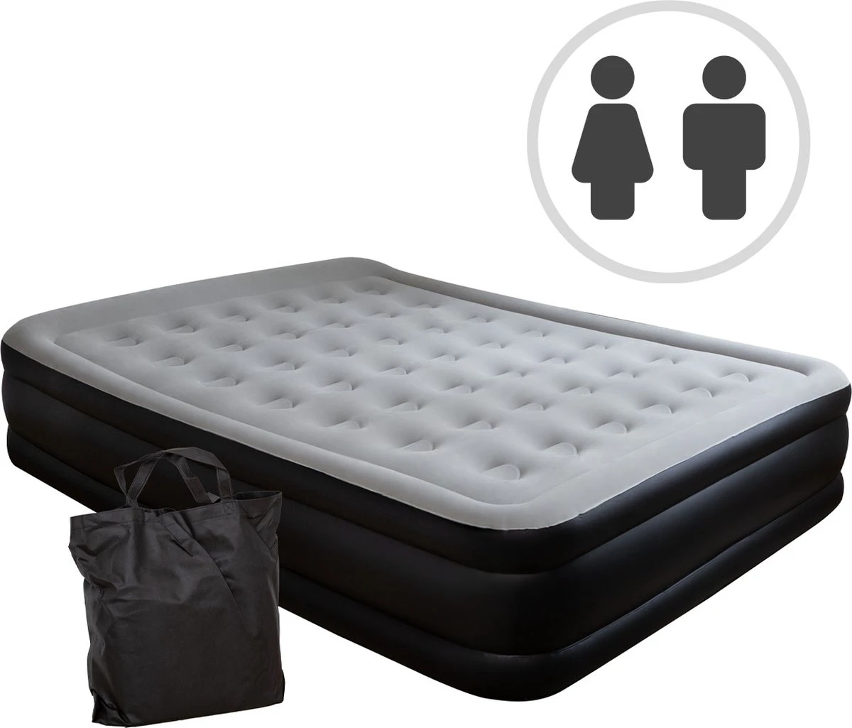 BluMill Luchtbed - 2-persoons - Ingebouwde Pomp - 203x152x36 Cm - Duurzame Keuze 3 BluMill Luchtbed - 2-persoons - Ingebouwde Pomp - 203x152x36 Cm - Duurzame Keuze