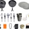 Hikr® Camping Pannenset - Complete 22-delige Kookset - Lichtgewicht - Kookgerei Servies - Outdoor - BPA-vrij - Keukengerei Set -Buitenkampeer Winkel 1200x1027 1