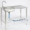 Camping/Outdoor Inox Tafel Met Gootsteen Lavabo En Kraan 100x77x50cm -Buitenkampeer Winkel 1200x1029