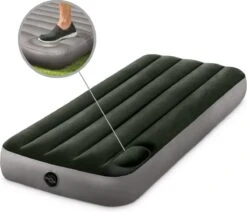 Intex Luchtbed - 1-Persoons - 76 X 191 X 25 Cm - Groen - Met Ingebouwde Voetpomp + Hoeslaken Wit + Reparatieset -Buitenkampeer Winkel 1200x1032 1