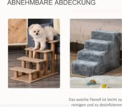 PawHut Huisdierentrap Hondentrap Met 4 Treden Kattentrap Met Afneembare Pluchen Hoes D06-091 23 PawHut Huisdierentrap Hondentrap Met 4 Treden Kattentrap Met Afneembare Pluchen Hoes D06-091 -Buitenkampeer Winkel 1200x1047 6