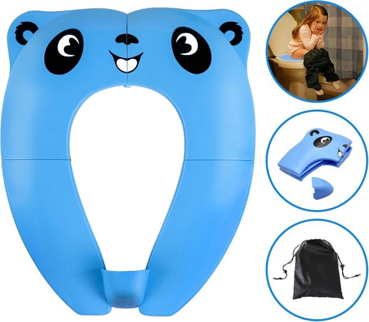 Blauwe Opvouwbare Toilet Zitje - WC Verkleiner - WC Bril Verkleiner- Urinoirs Kind - Toilet Training - Plas Trainer Zitje - Reis Accessoires - Camping Toilet Zitje - Toilet Verkleiner - Toilet Bril Verkleiner 3 Blauwe Opvouwbare Toilet Zitje - WC Verkleiner - WC Bril Verkleiner- Urinoirs Kind - Toilet Training - Plas Trainer Zitje - Reis Accessoires - Camping Toilet Zitje - Toilet Verkleiner - Toilet Bril Verkleiner