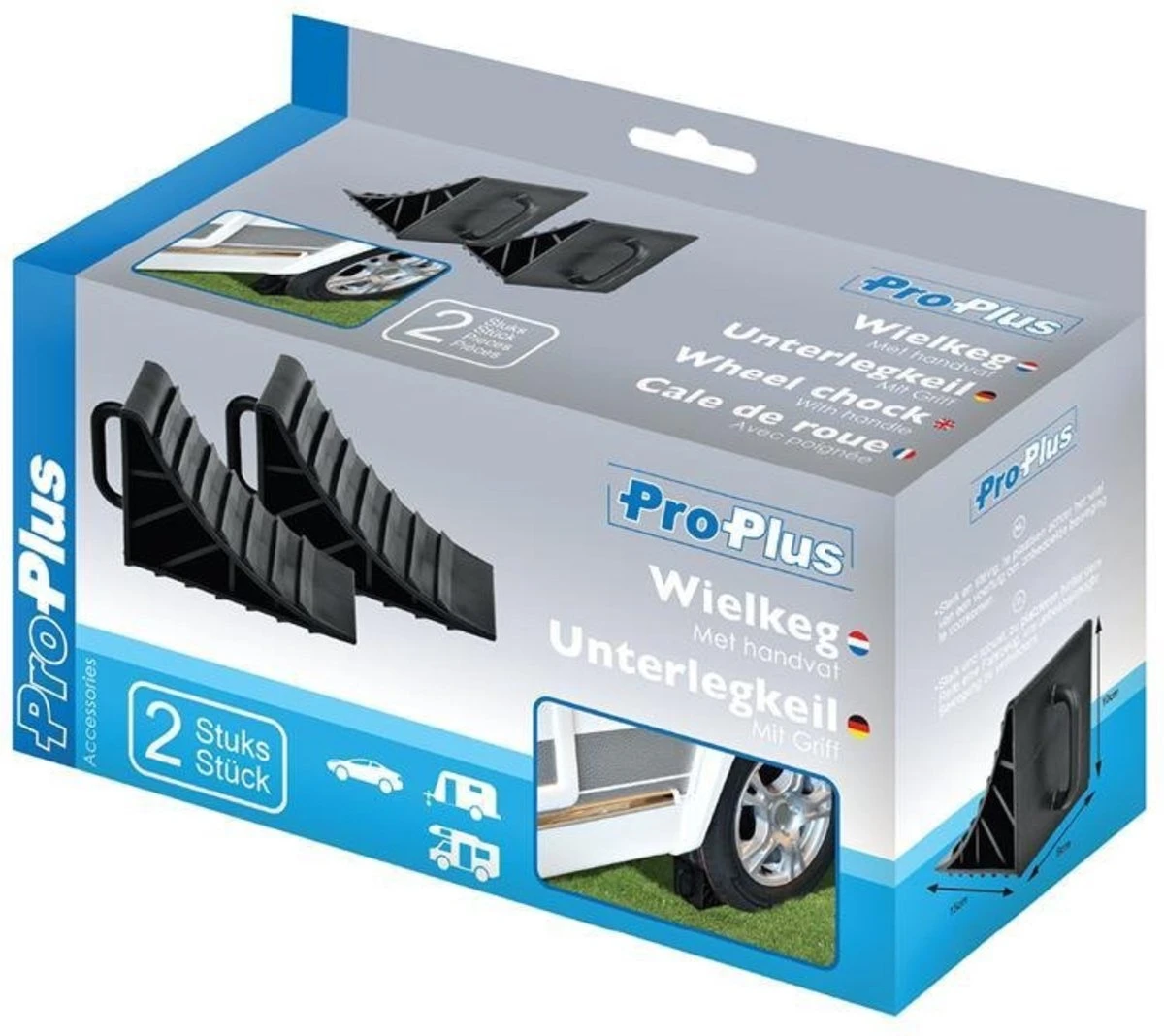 Proplus Wielkeg Kunststof Met Handvat 16,5 Cm Zwart 2 Stuks 7 Proplus Wielkeg Kunststof Met Handvat 16,5 Cm Zwart 2 Stuks - Afbeelding 5