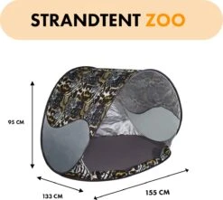 Deryan Luxe Pop Up Strandtent - Anti-UV 50+ - Zoo 10 Deryan Luxe Pop Up Strandtent - Anti-UV 50+ - Zoo -Buitenkampeer Winkel 1200x1076 2