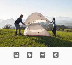 Cloud Up 3 Upgraded - Naturehike® - Tent 3 Persoons - Lichtgewicht Tent - Incl. Grondzeil - 20D 4000MM - Outdoor Kampeertent - Waterdicht - Hiking & Wandelen -Buitenkampeer Winkel 1200x1080 1