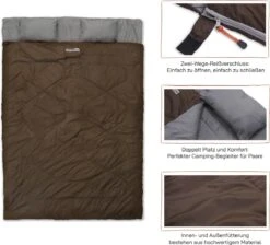 Where Tomorrow Double Slaapzak 220 X 150 Cm Diverse Kleuren - Bruin -Buitenkampeer Winkel 1200x1090 1