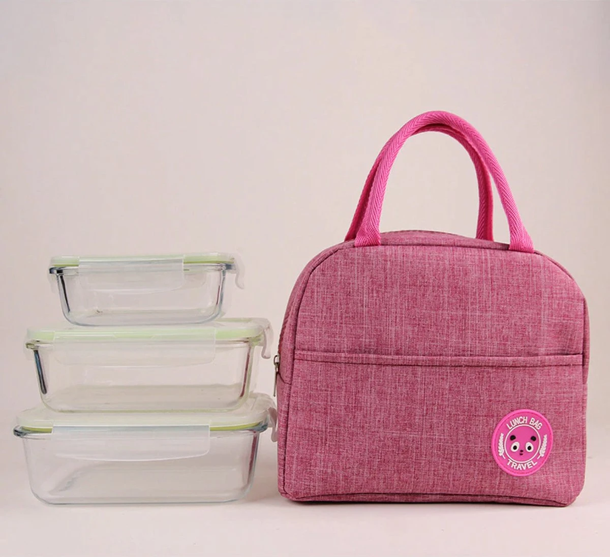 Koeltas - Lunchtas - Volwassenen En Kinderen - Compact & Handig: Zomer - Picknick -School - Lunch - Werk - Klassiek Roze 6 Koeltas - Lunchtas - Volwassenen En Kinderen - Compact & Handig: Zomer - Picknick -School - Lunch - Werk - Klassiek Roze - Afbeelding 4