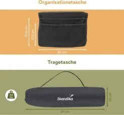 Skandika Relax Comfort Campingstoel - Campingstoel Opvouwbaar - Comfortabele Klapstoel Met Drinkhouder En Koelvak, Tot Max. 160 Kg, Opvouwbaar, Lichtgewicht | Vouwstoel Voor Kamperen, Camping, Festival, Vissen – Grijs -Buitenkampeer Winkel 1200x1118