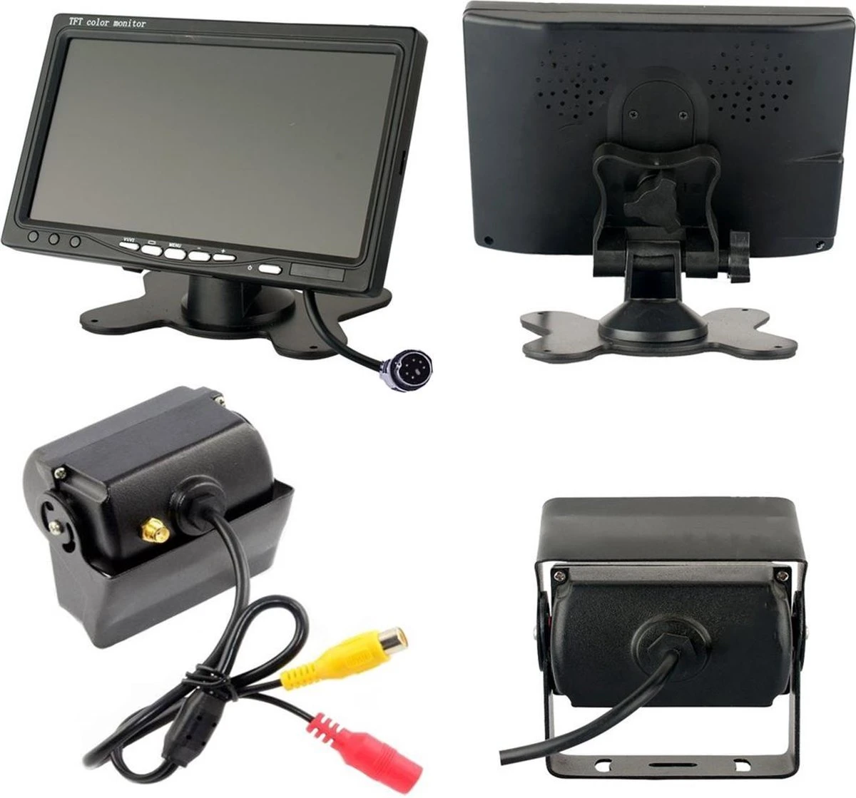 Strex Achteruitrijcamera Set Bedraad Met 2 Camera's (tegelijk Bekijken) - 7" Scherm - 18LED Nachtzicht 15m - IP67 Waterdicht - Achteruitrij Camera 9 Strex Achteruitrijcamera Set Bedraad Met 2 Camera's (tegelijk Bekijken) - 7" Scherm - 18LED Nachtzicht 15m - IP67 Waterdicht - Achteruitrij Camera - Afbeelding 7