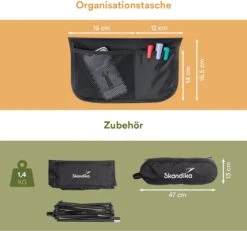 Skandika Campingstoel Compact – Campingstoelen - Campingstoel Tot 150 Kg Belastbaar - Kampeerstoel, Visstoel, Kleine Pakmaat, Opvouwbaar, Stabiel, Licht, Comfortabel Gepolsterd – Draagtas Meegeleverd - Vouwstoel – Zwart -Buitenkampeer Winkel 1200x1120 2