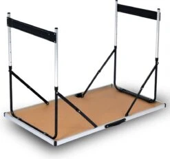 Kamyra® Campingtafel Inklapbaar - Kampeertafel, Partytafel - Opvouwbaar, Lichtgewicht & In Hoogte Verstelbaar - Aluminium/Hout -Buitenkampeer Winkel 1200x1121 2