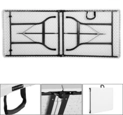 Casaria Tuintafel Opvouwbaar – Met Draaggreep 220x70 Cm – Wit 17 Casaria Tuintafel Opvouwbaar – Met Draaggreep 220x70 Cm – Wit -Buitenkampeer Winkel 1200x1121