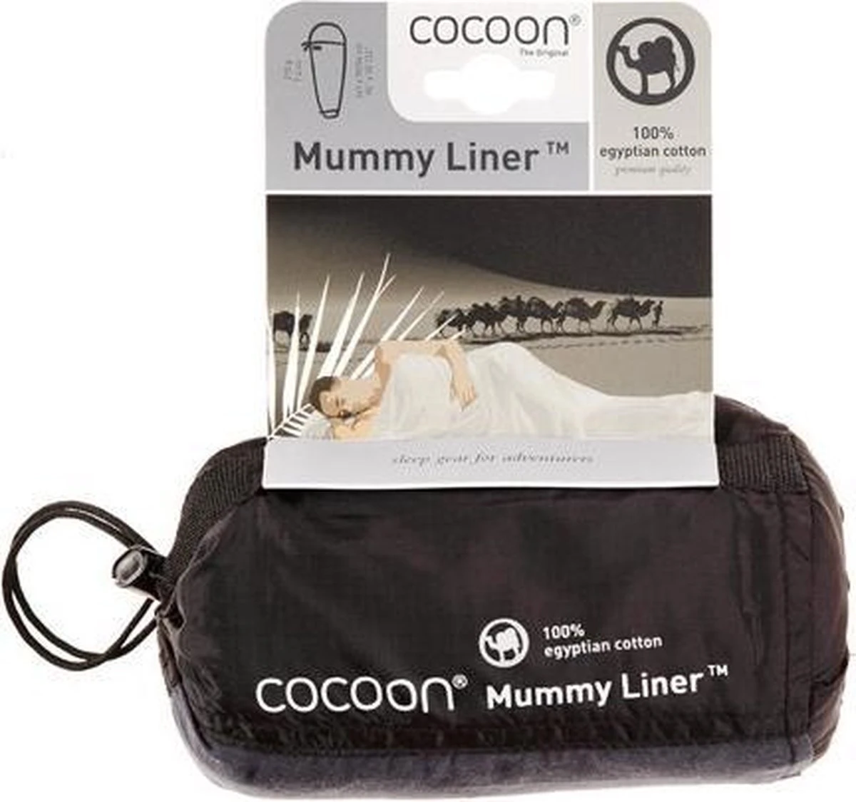 Cocoon Mummyliner - Lakenzak - Egyptisch Katoen - Tuareg 5 Cocoon Mummyliner - Lakenzak - Egyptisch Katoen - Tuareg - Afbeelding 4