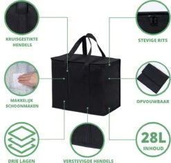 Koeltas - 28 Liter - Geïsoleerde Koeltas - Lunchtas - Picknicktas - Koeltas Lunch - Koeltassen - Koelzak -Buitenkampeer Winkel 1200x1145 1