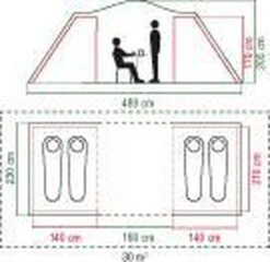 Coleman Spruce Falls 4 Vis-a-Vis Tent - Verduisterend - 4-Persoons 10 Coleman Spruce Falls 4 Vis-a-Vis Tent - Verduisterend - 4-Persoons -Buitenkampeer Winkel 1200x1164 1