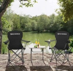 MIRA Home - Campingstoel Set Van 2 Inklapbaar - Klapstoel Met Robuust Frame - Met Flessenhouder - 76 X 51.5 X 95.5 Cm - Zwart 11 MIRA Home - Campingstoel Set Van 2 Inklapbaar - Klapstoel Met Robuust Frame - Met Flessenhouder - 76 X 51.5 X 95.5 Cm - Zwart -Buitenkampeer Winkel 1200x1166 1