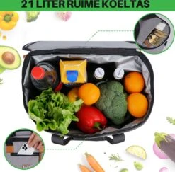 Brisby 4 Laags Geïsoleerde Koeltas - Boodschappentas 21 Liter - Grijs -Buitenkampeer Winkel 1200x1180 2