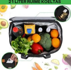 Brisby 4 Laags Geïsoleerde Koeltas - Boodschappentas 21 Liter - Zwart -Buitenkampeer Winkel 1200x1180 3