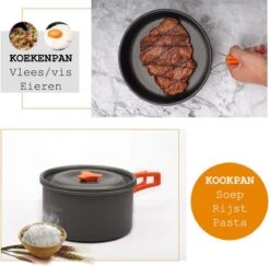 Camping Outdoor Kookset 13-delig Camping Servies En Pannen Pannenset Keukengerei - BPA-vrij & Geen Giftige Stoffen - Opvouwbaar & Licht - Ideaal Voor Reizen, Festival, Wandelen -Buitenkampeer Winkel 1200x1180 5