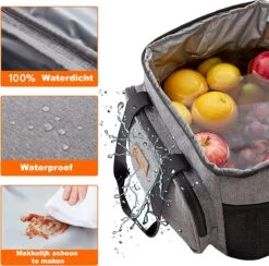 Lunchtas - Koeltas Voor Dames En Heren - Cool Bag - 4 Laags Geïsoleerde Koeltas - Kleine Cooler - Lunch Box - Lunchtas 15 Liter -Buitenkampeer Winkel 1200x1184 2