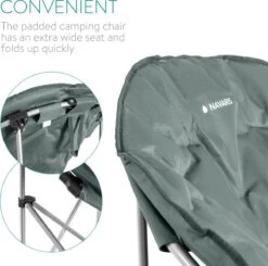 Navaris Klapstoel XXL - Campingstoel Met Opbergtas - Draagbare Stoel Voor Kamperen, Festivals En Vissen -Strandstoel - Inklapbaar - Grijs 13 Navaris Klapstoel XXL - Campingstoel Met Opbergtas - Draagbare Stoel Voor Kamperen, Festivals En Vissen -Strandstoel - Inklapbaar - Grijs -Buitenkampeer Winkel 1200x1188 1