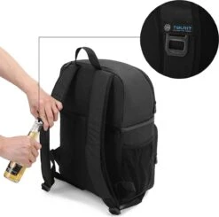 Koeltas Rugzak (28L) - Geschikt Voor 16 Blikjes - Lunchtas Voor Dames En Heren - Zwart 17 Koeltas Rugzak (28L) - Geschikt Voor 16 Blikjes - Lunchtas Voor Dames En Heren - Zwart -Buitenkampeer Winkel 1200x1190