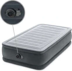 Intex Luchtbed - 1-Persoons - 99 X 191 X 46 Cm - Grijs - Met Ingebouwde Pomp, Hoeslaken Antraciet En Reparatieset 14 Intex Luchtbed - 1-Persoons - 99 X 191 X 46 Cm - Grijs - Met Ingebouwde Pomp, Hoeslaken Antraciet En Reparatieset -Buitenkampeer Winkel 1200x1190 4
